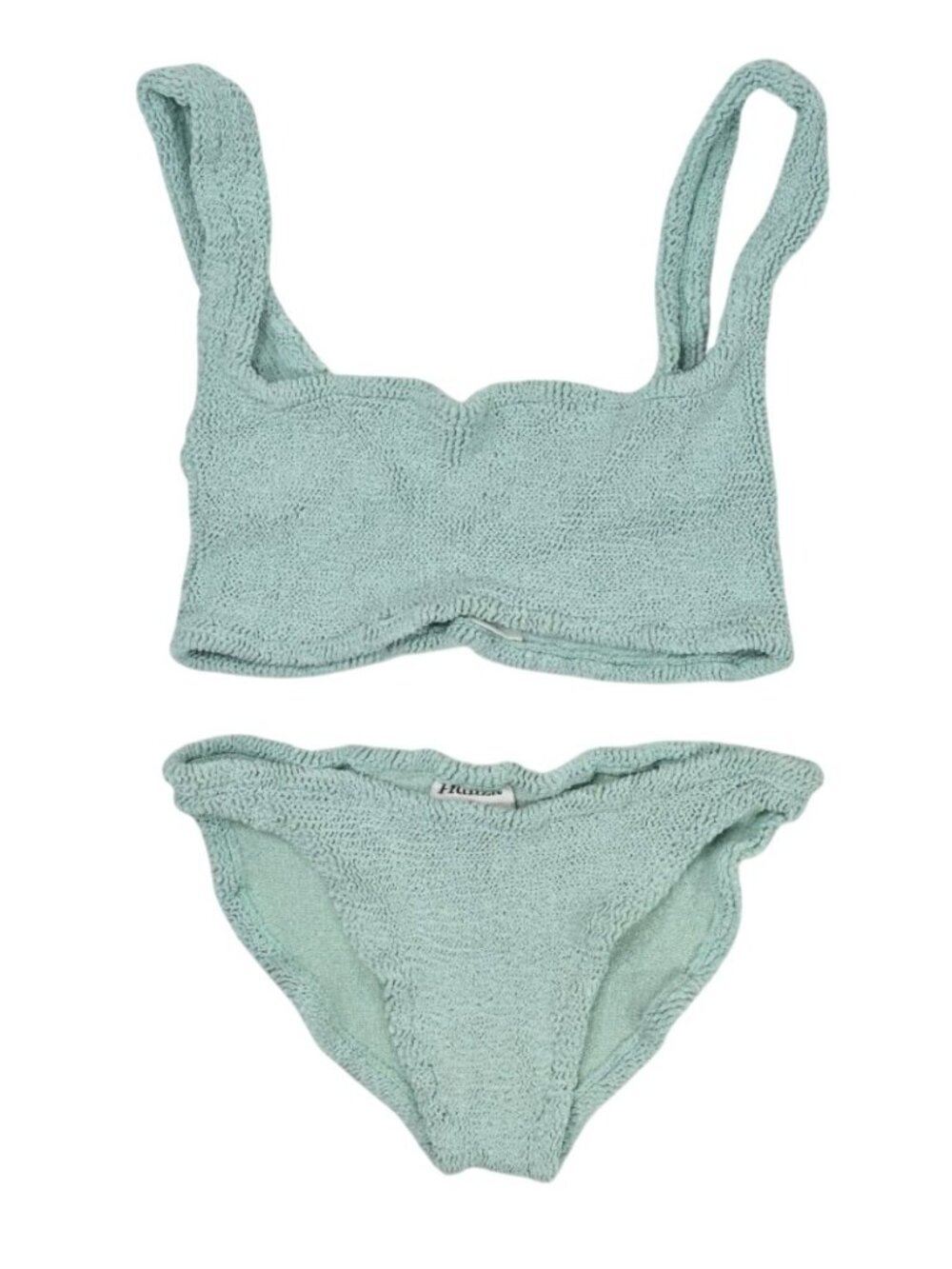 Hunza G Textured Mint Green Bikini Set
